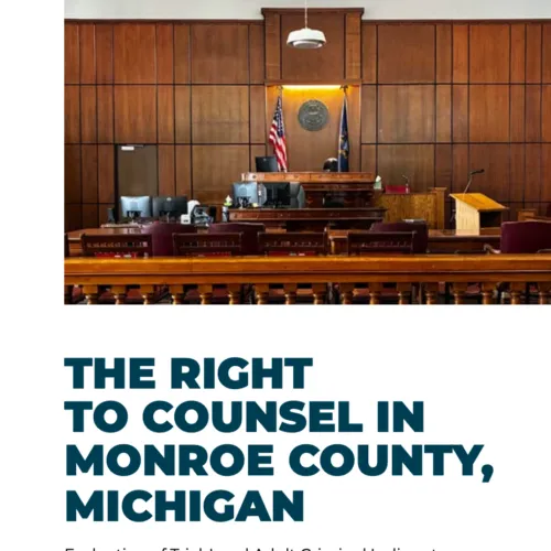 The Right to Counsel in Monroe County, Michigan